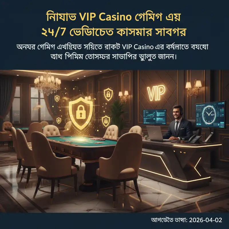 VIP Casino Security and Customer Support Banner